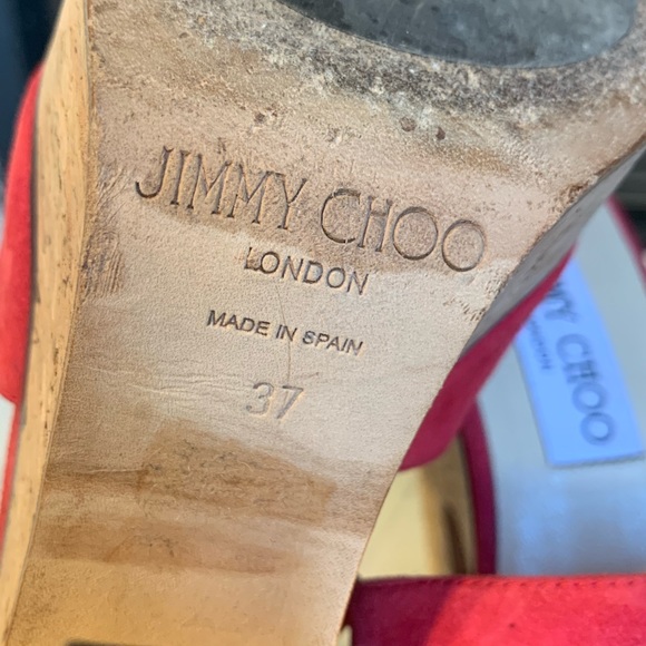 (Jimmy Choo) DeeDee Platform Sandals - Picture 10 of 11